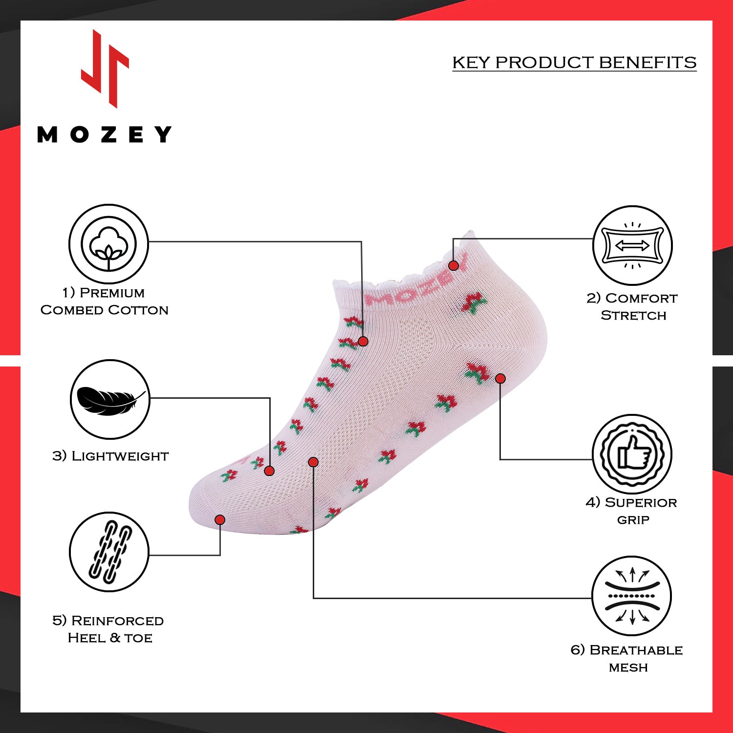 Women's Graphic Sneaker Socks