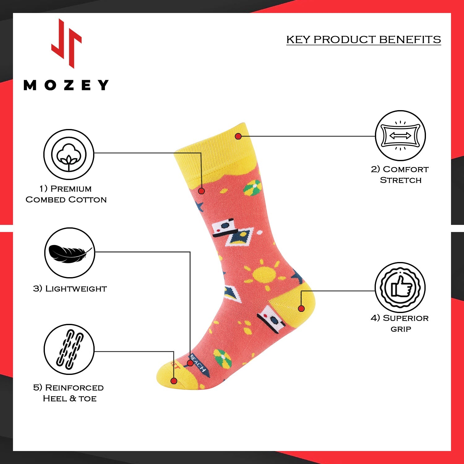 Men's Formal Socks-Beach/Instagram/Cruise Edition-Pair of 3