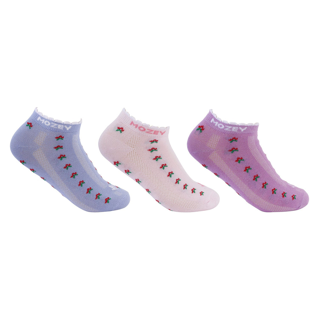 Women's Graphic Sneaker Socks-Pair of 3