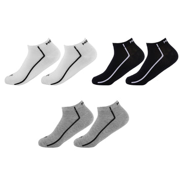 Ankle Plain Socks-Pair of 3