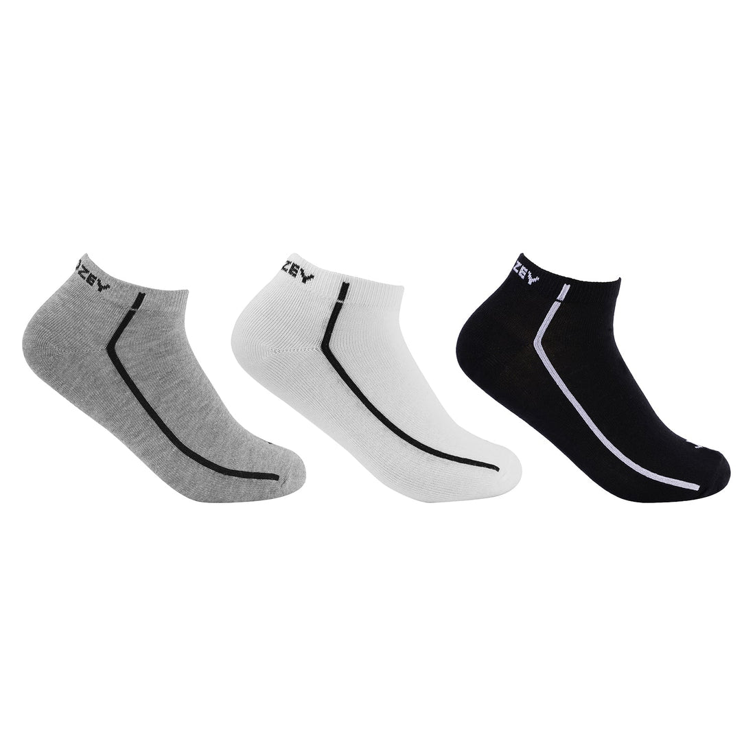 Ankle Plain Socks-Pair of 3