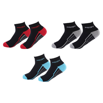 Ankle Activewear Socks-Pair of 3