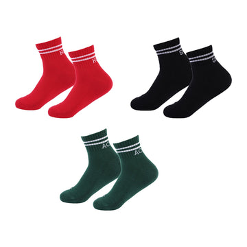 Lifestyle Quater Length Socks-Pair of 3