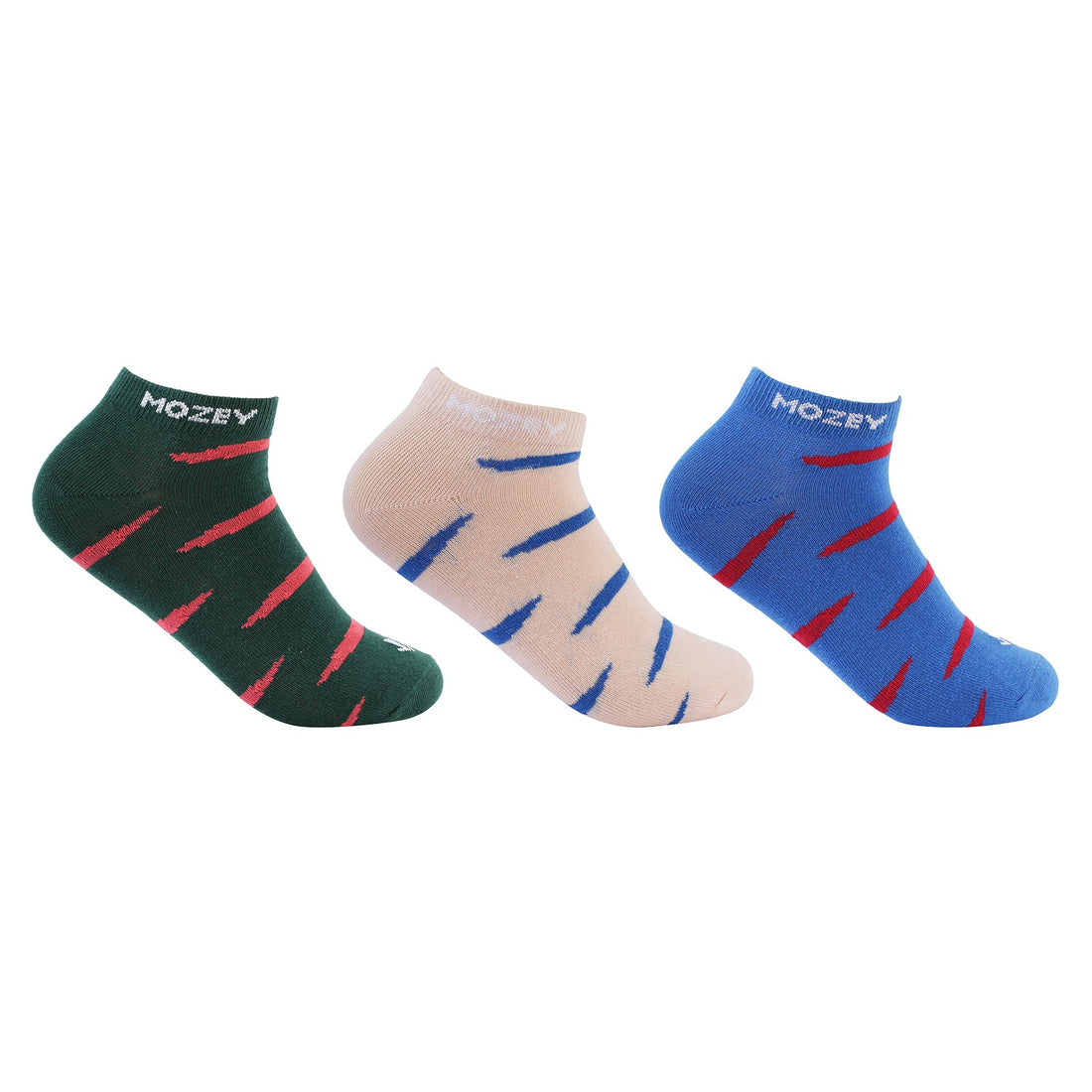 Women's Ankle Socks-Pair of 3