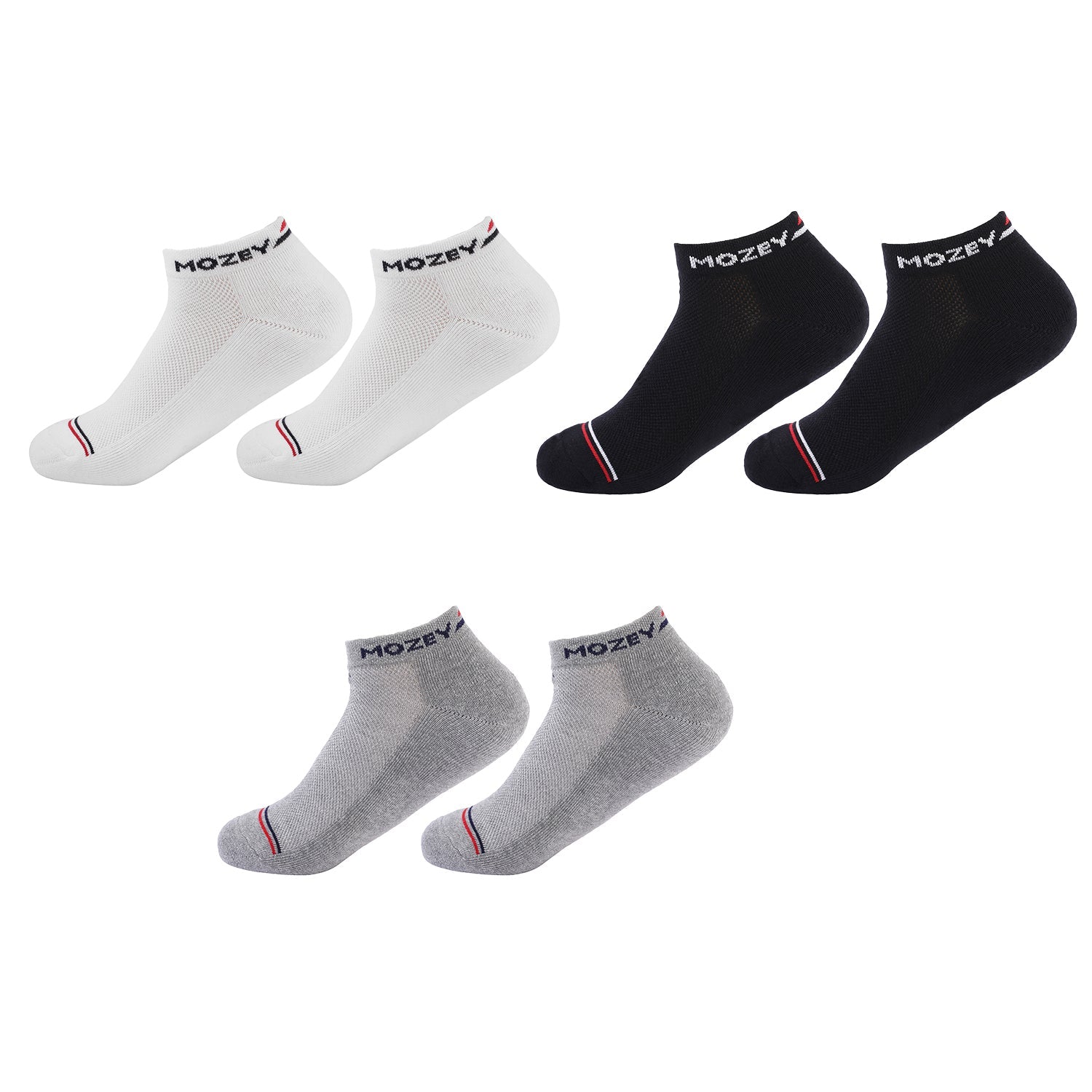 Ankle All Day Comfort Socks-Pair of 3