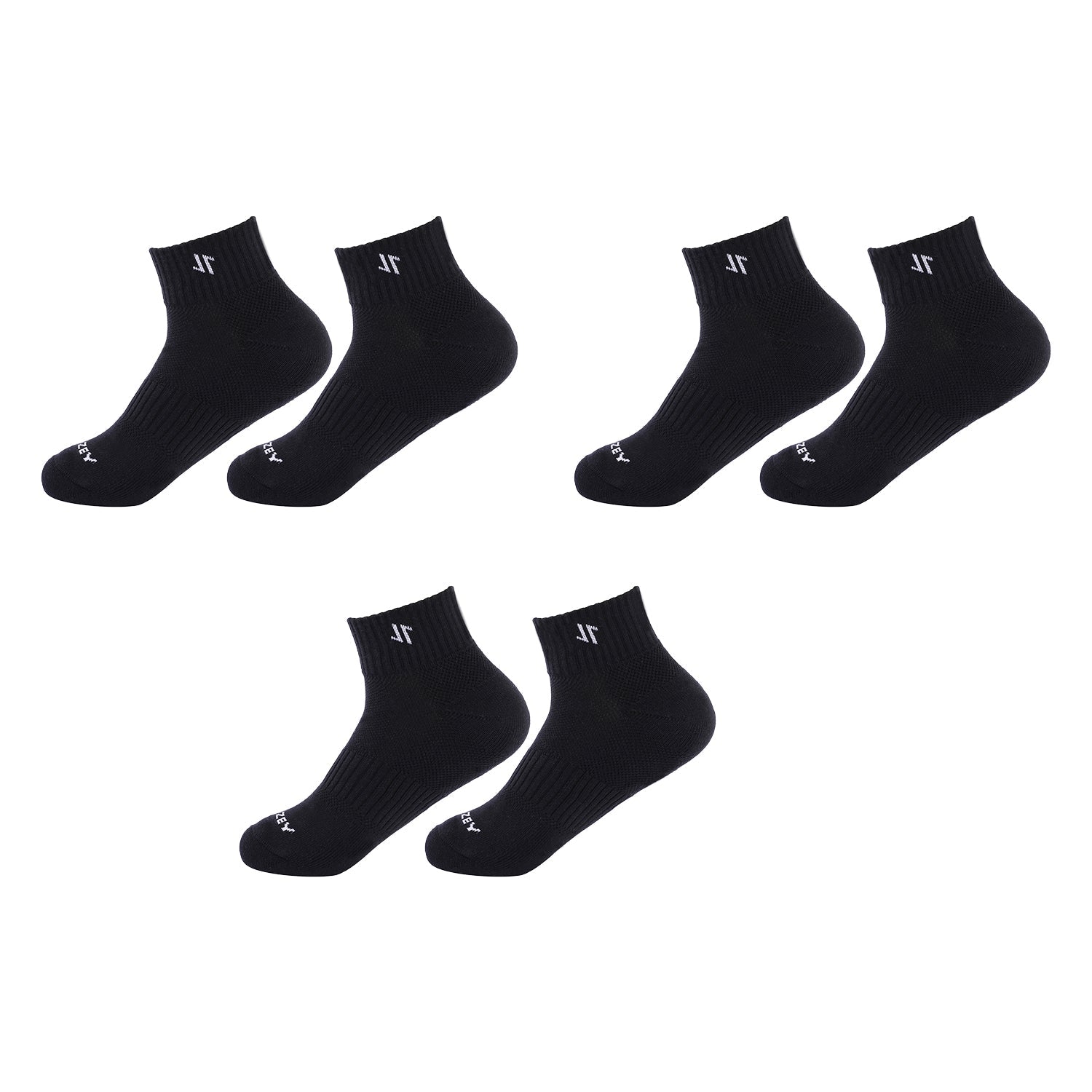 Ankle Sports Socks-Pair of 3