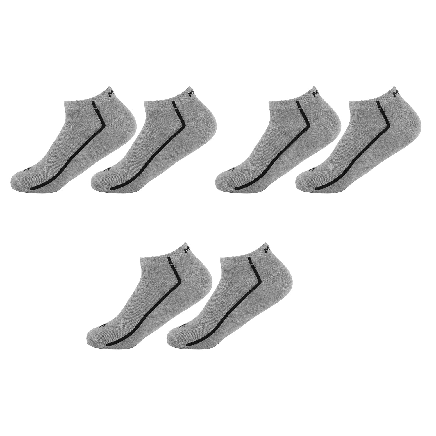 Ankle Plain Socks-Pair of 3