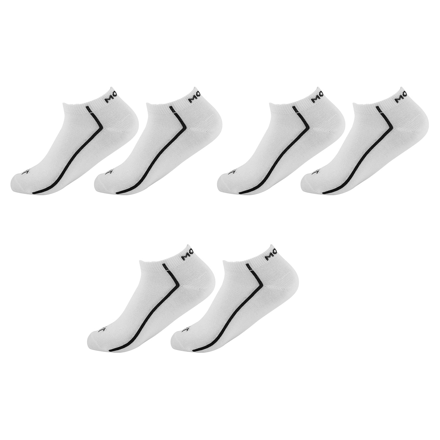 Ankle Plain Socks-Pair of 3