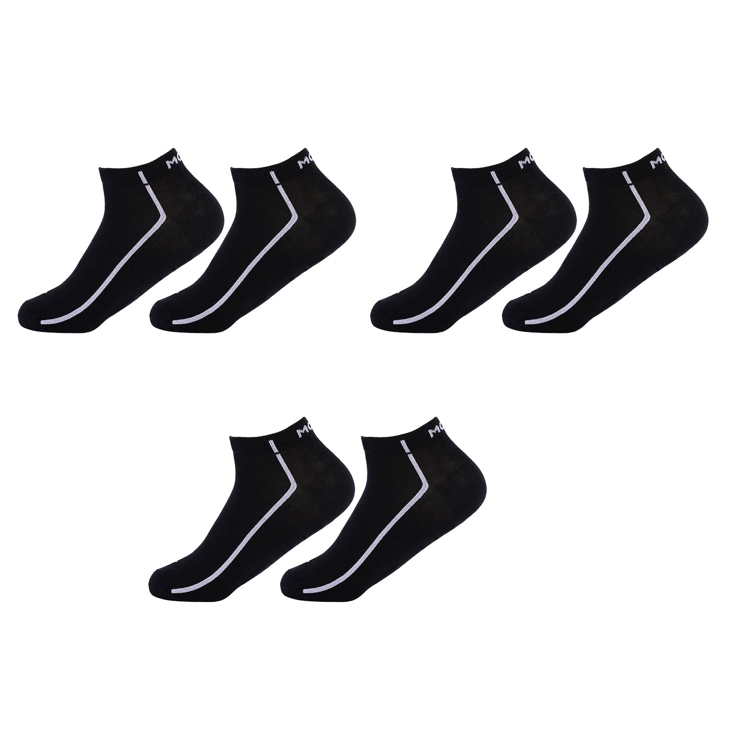 Ankle Plain Socks-Pair of 3