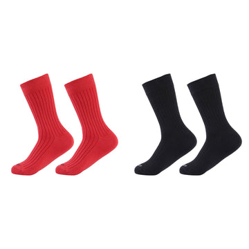 Men's Formal Ribbed Socks-Pair of 2