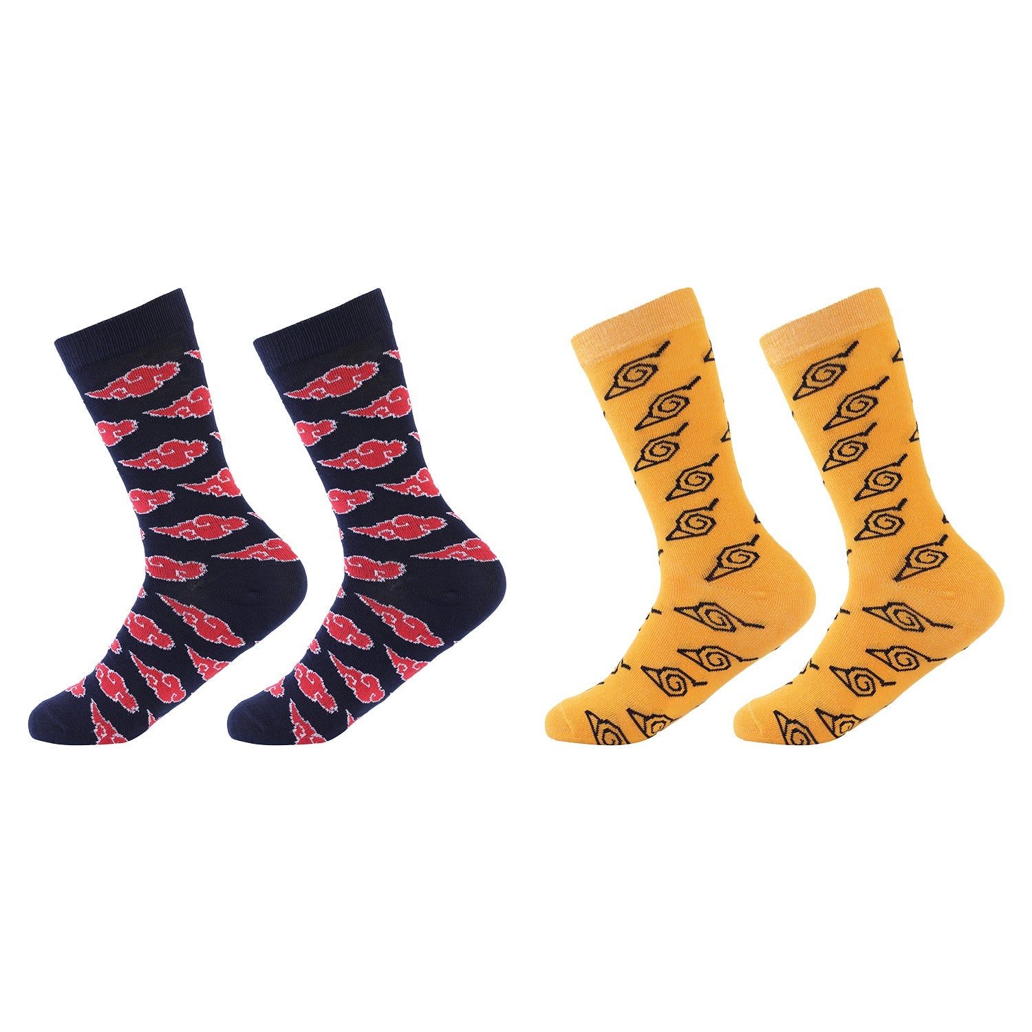 Men's Formal Socks-Naruto & Akatsuki Edition-Pair of 2