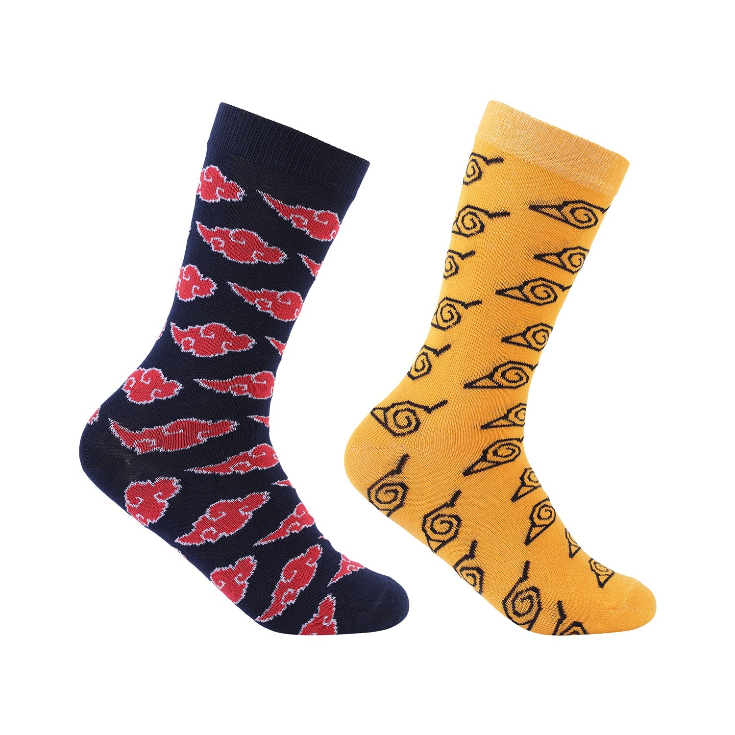 Men's Formal Socks-Naruto & Akatsuki Edition-Pair of 2