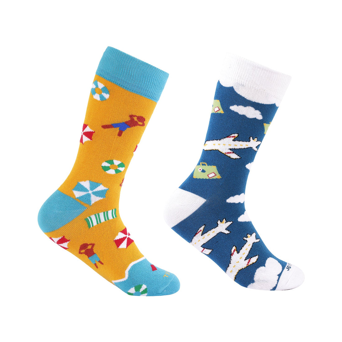 Men's Formal Socks-Airport & Beach Edition-Pair Of 2