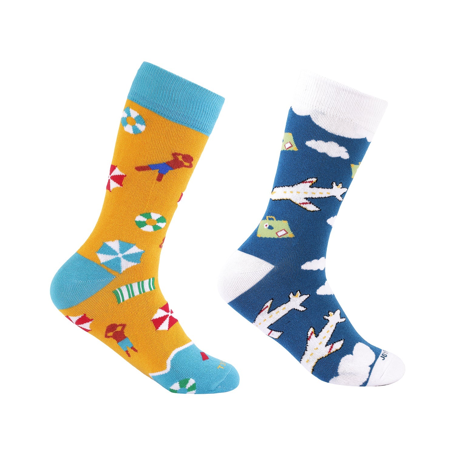 Men's Formal Socks-Airport & Beach Edition-Pair Of 2