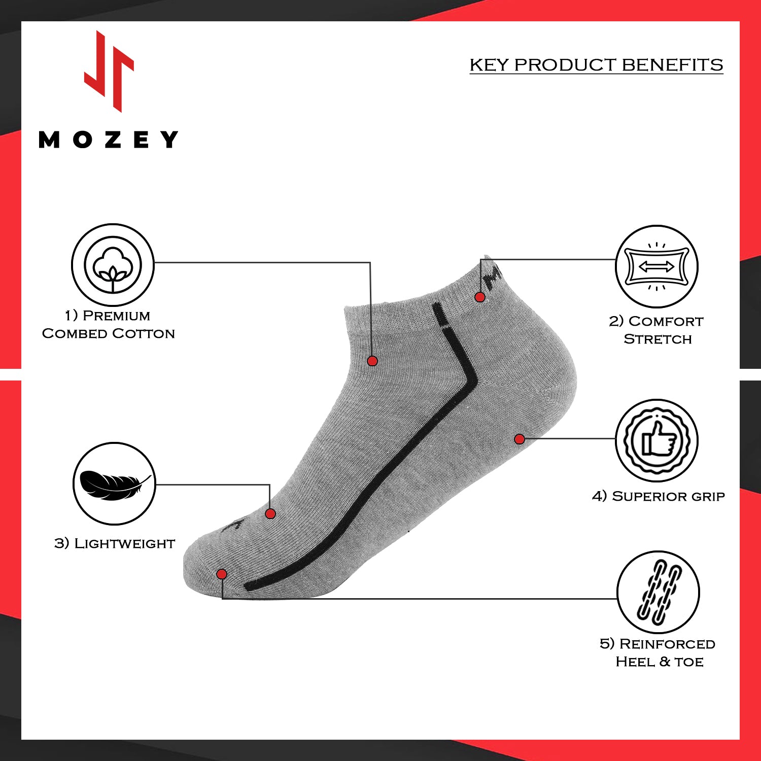 Ankle Plain Socks
